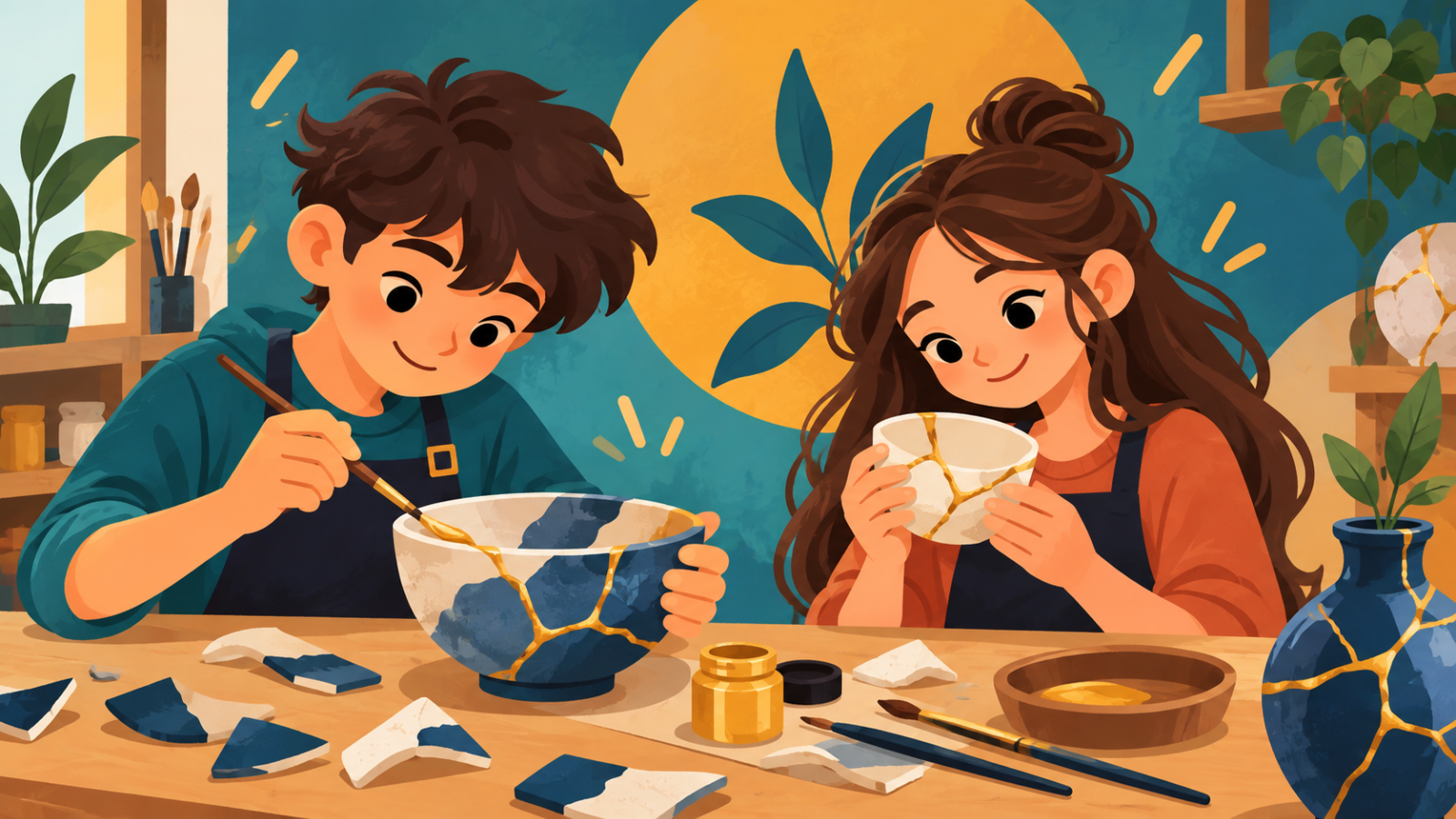 Kintsugi - Restaurare prin aurire a obiectelor ceramice