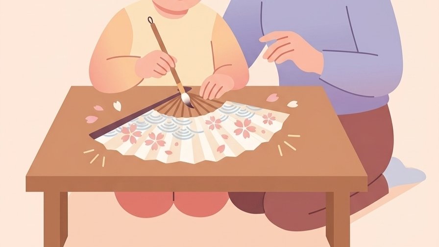 Pictura pe evantai -artă japoneză