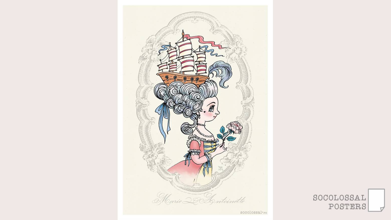 Produs digital: Poster Printabil Marie Antoinette