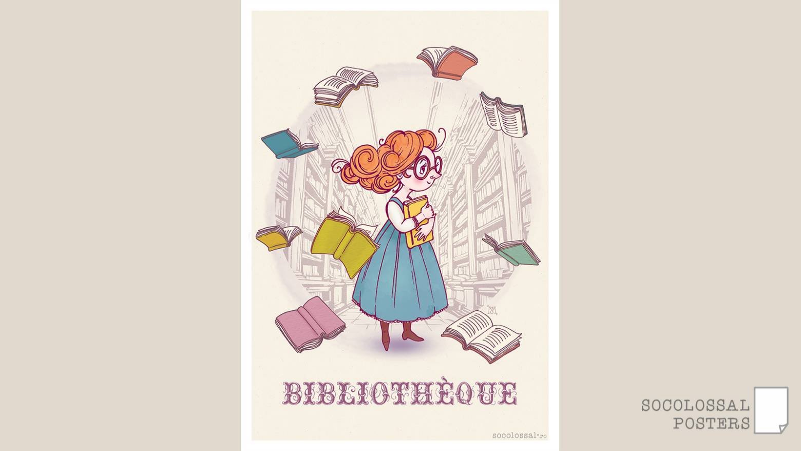 Produs digital: Poster Printabil Biblioteca