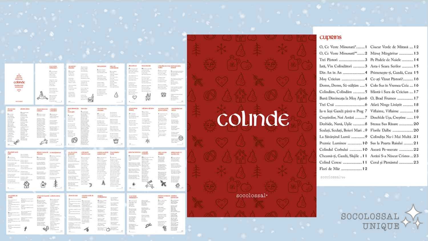 Produs digital: Carte de Colinde de Crăciun Printabilă
